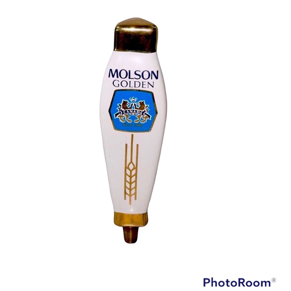 Beer Keg Tap Molson Golden Ale Handle Collectors Brew Bar Tools Canadian Vintage